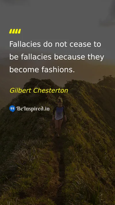 Gilbert Chesterton Picture Quote on truth wisdom society change 
