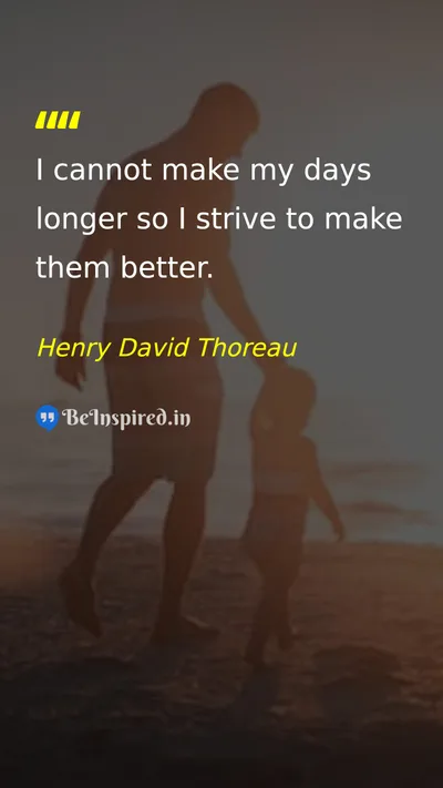 Henry David Thoreau Picture Quote on time life motivational 