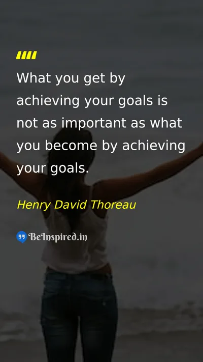 Henry David Thoreau Picture Quote on goals self-improvement personal-growth success 