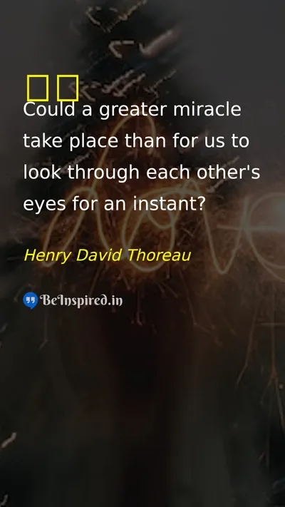 Henry David Thoreau Picture Quote on eye 