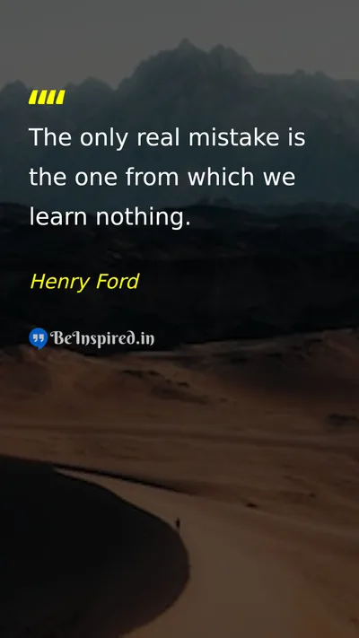 Henry Ford Picture Quote on learning mistake growth 