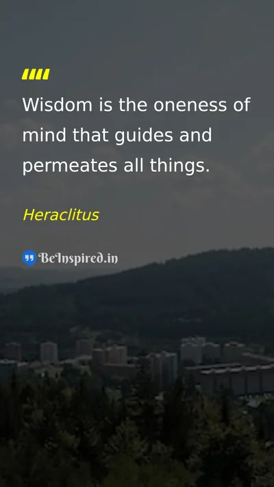 Heraclitus Picture Quote on wisdom life philosophy 