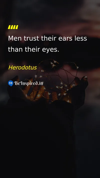 Herodotus Picture Quote on life wisdom 