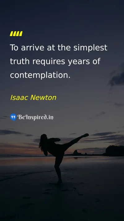 Isaac Newton Picture Quote on wisdom time contemplation 
