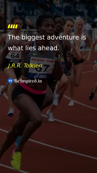 J.R.R. Tolkien Picture Quote on life adventure hope 