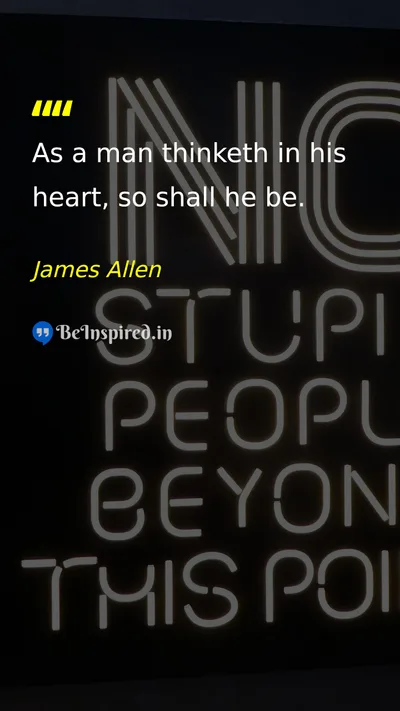 James Allen Picture Quote on life wisdom self-confidence 