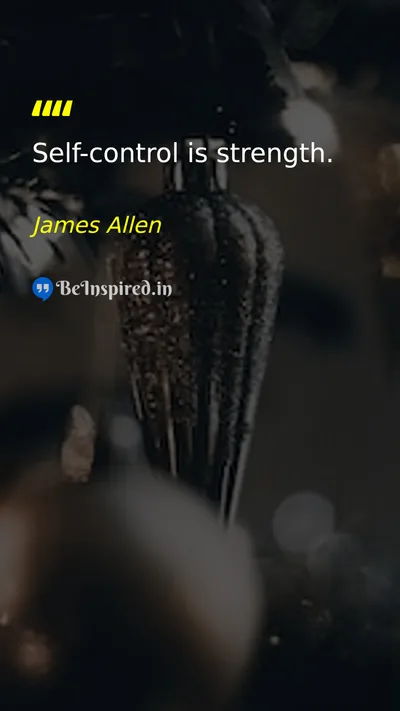 James Allen Picture Quote on discipline self-confidence 