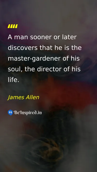 James Allen Picture Quote on life self-confidence leadership 
