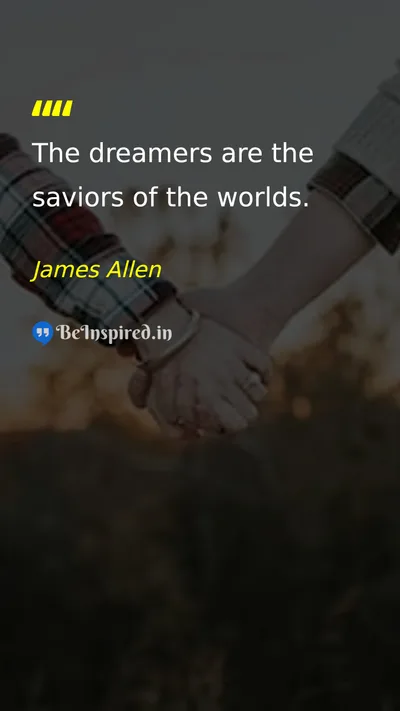 James Allen Picture Quote on dream hope change 