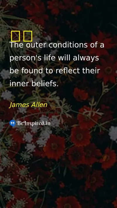 James Allen Picture Quote on belief mindset self-confidence life 