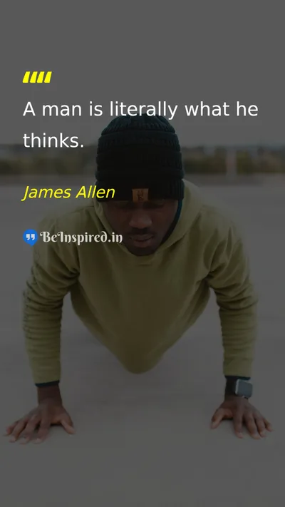 James Allen Picture Quote on life self-confidence thoughts 