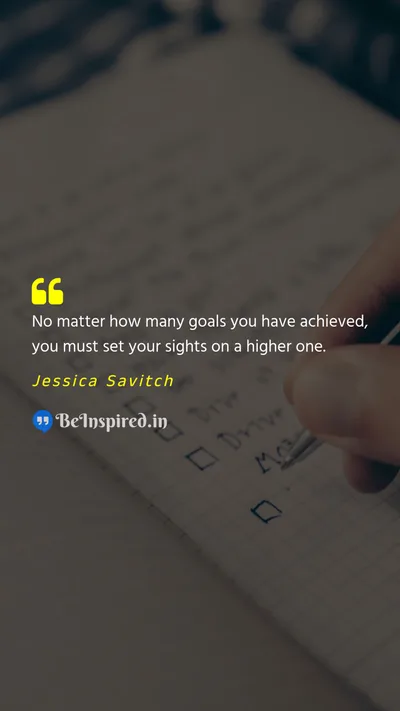 Jessica Savitch Picture Quote on goal achievement motivational 