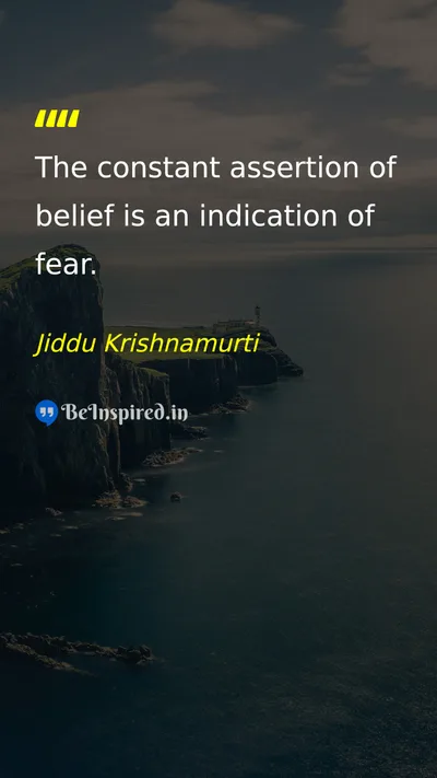 Jiddu Krishnamurti  Picture Quote on wisdom,change,self-confidence,freedom