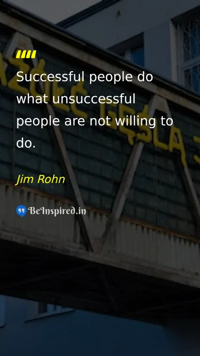 Jim Rohn Picture Quote on success hard-work discipline life 
