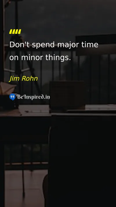 Jim Rohn Picture Quote on time discipline life 
