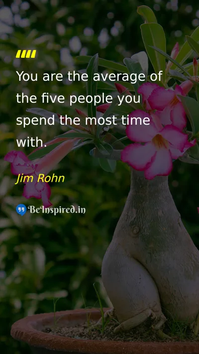 Jim Rohn Picture Quote on friendship life 