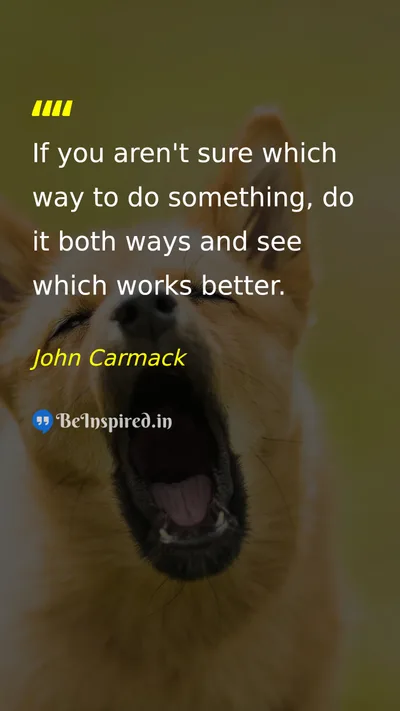John Carmack Picture Quote on discipline success wisdom 