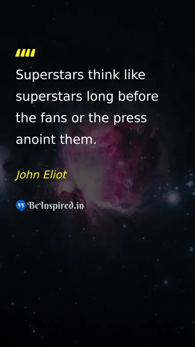 John Eliot Picture Quote on success self-confidence leadership 