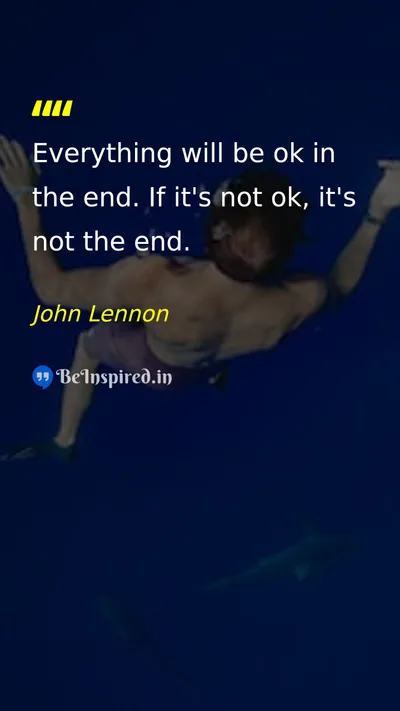 John Lennon Picture Quote on hope life motivational patience 