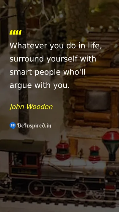 John Wooden Picture Quote on life wisdom leadership discipline 