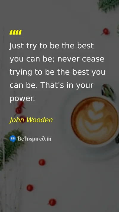 John Wooden Picture Quote on discipline hard-work success 