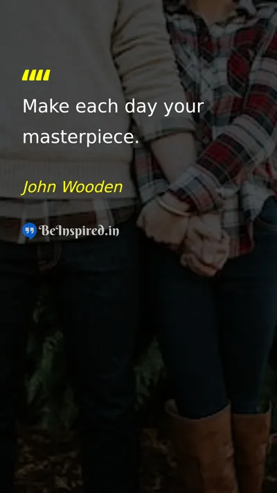 John Wooden Picture Quote on life discipline success hard-work 