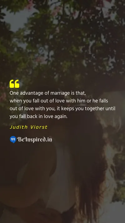 Judith Viorst Picture Quote on marriage love 