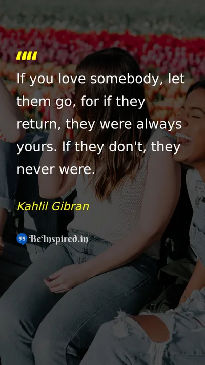 Kahlil Gibran Picture Quote on love relationship freedom 