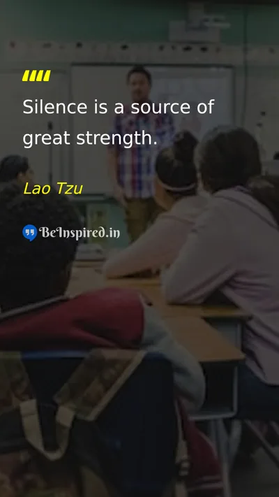 Lao Tzu Picture Quote on peace wisdom discipline 