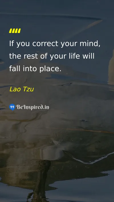 Lao Tzu Picture Quote on mind life wisdom change 