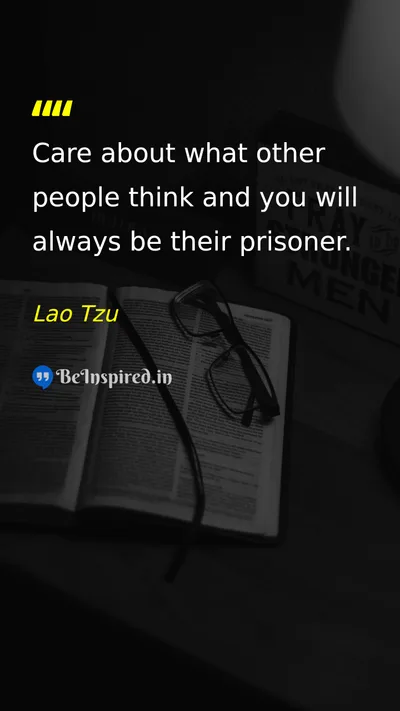 Lao Tzu Picture Quote on self-confidence freedom life 