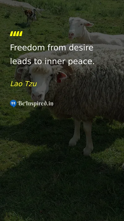 Lao Tzu Picture Quote on peace happiness freedom 