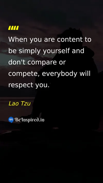 Lao Tzu Picture Quote on self-confidence life wisdom 