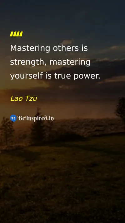 Lao Tzu Picture Quote on discipline self-confidence wisdom leadership 