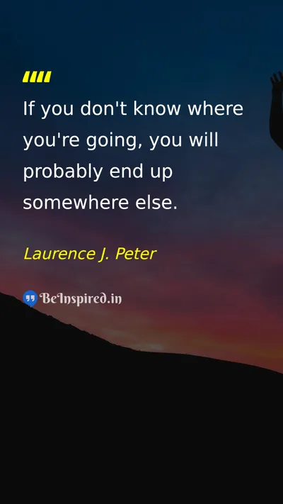 Laurence J. Peter Picture Quote on discipline life change 