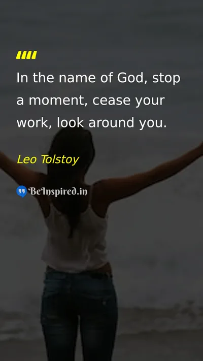 Leo Tolstoy Picture Quote on god life time 