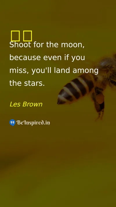 Les Brown Picture Quote on dream hope motivational success 