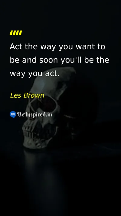 Les Brown Picture Quote on self-confidence change discipline 