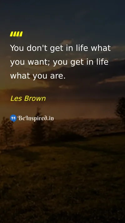 Les Brown Picture Quote on self-improvement life success personal-growth 