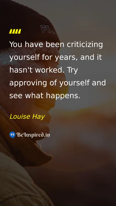 Louise Hay Picture Quote on self-confidence change 