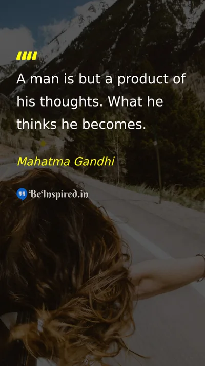 Mahatma Gandhi Picture Quote on life thoughts self-confidence 