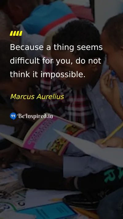 Marcus Aurelius Picture Quote on courage discipline self-confidence 