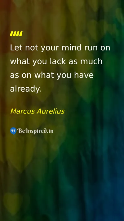 Marcus Aurelius Picture Quote on gratitude mindfulness wisdom happiness 
