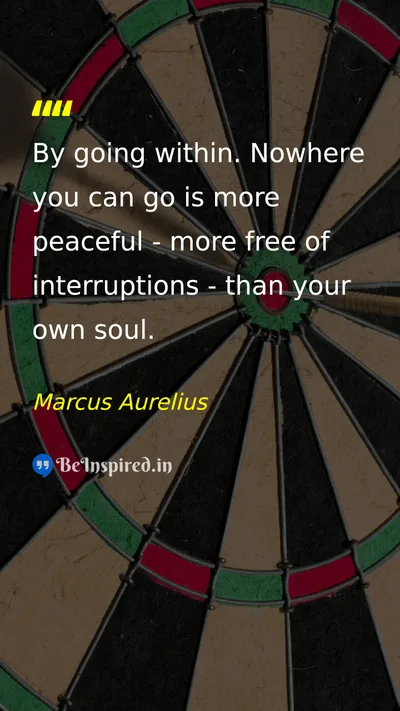 Marcus Aurelius Picture Quote on peace freedom self-confidence wisdom 