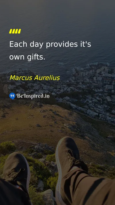 Marcus Aurelius Picture Quote on gratitude life happiness time 