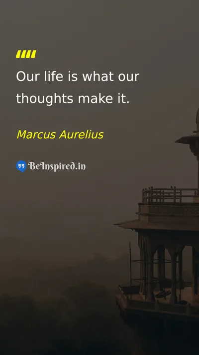 Marcus Aurelius Picture Quote on life thoughts mind philosophy 