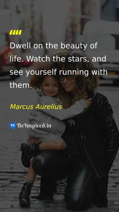 Marcus Aurelius Picture Quote on life beauty wisdom happiness 