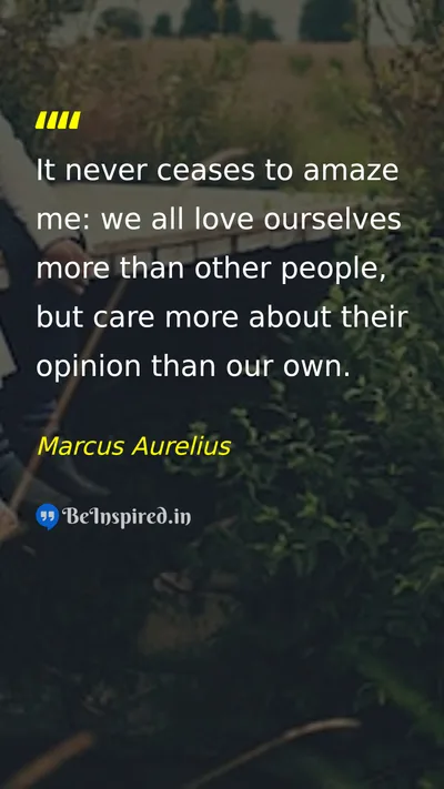 Marcus Aurelius Picture Quote on self-respect opinion self-awareness 