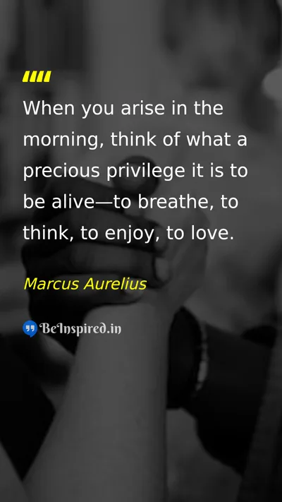 Marcus Aurelius Picture Quote on gratitude life love happiness 