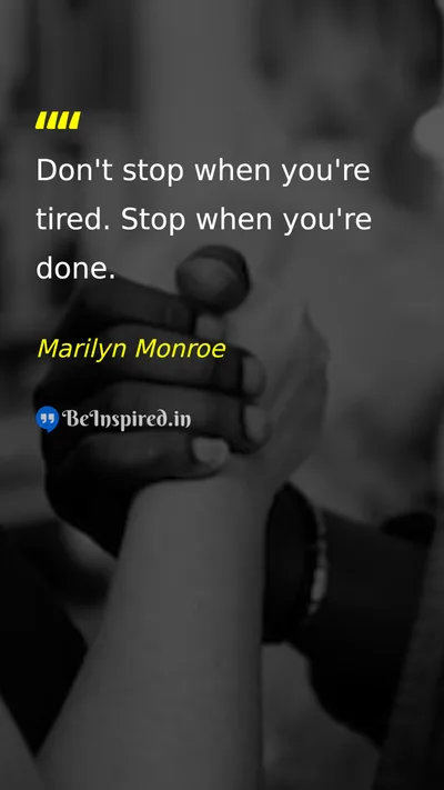 Marilyn Monroe Picture Quote on hard-work discipline motivation success 